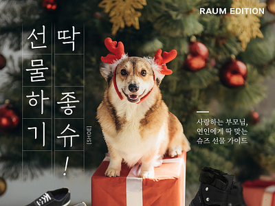 Shoes Promotion "Good to gift!" cristmas design dog fashion gift korea promotion santa shoes uiux web webdesign website