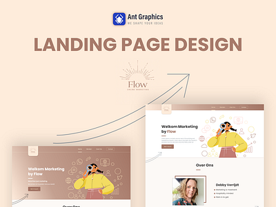 Marketing Landing Page Design antgraphics branding graphic design landingpage ui web website