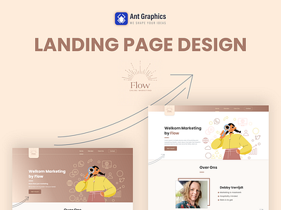 Marketing Landing Page Design antgraphics branding graphic design landingpage ui web website