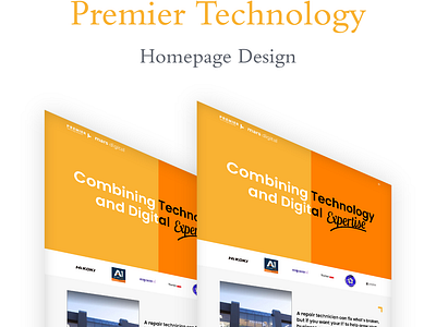 Homepage Design - Premier Technology