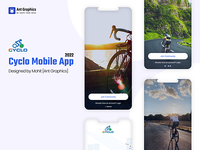 Cycling Mobile App Design UI