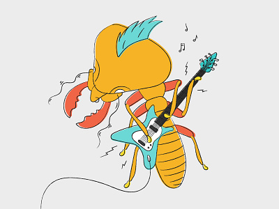 Termite Rock bugs music rock rock n roll termite