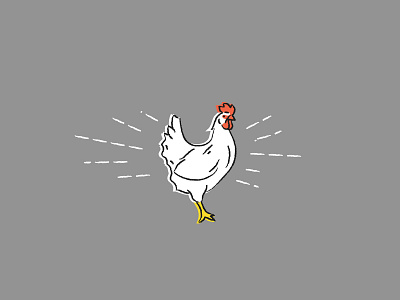 Chicken bird chicken illustration line texture