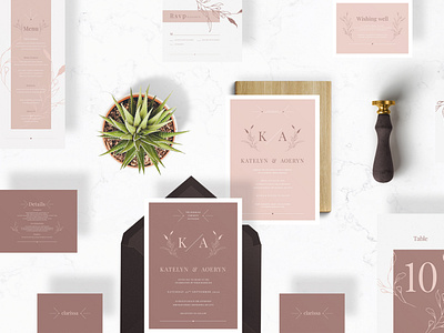 Download Wedding Invite Suite Designs Themes Templates And Downloadable Graphic Elements On Dribbble