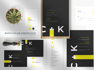 Black & Yellow Wedding Suite