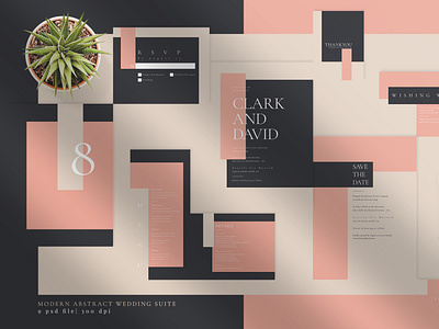 Modern Abstract Wedding Suite