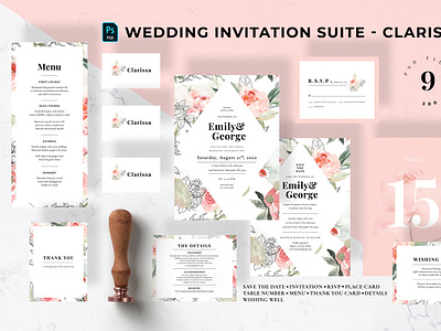 Wedding Invitation Suite - Clarissa