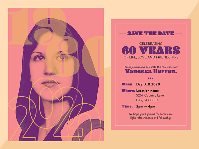 1960-2020 graphic design invitation typography