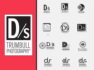 Logo design for Ds Trumbull Photography branding and identity illustrator logo