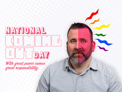 National Coming Out Day comic book art graphic design lgbtq photoshop pride queer