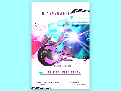 Dark Tea - Tea Dance Poster design graphic design illustration logo photoshop poster queer teadance