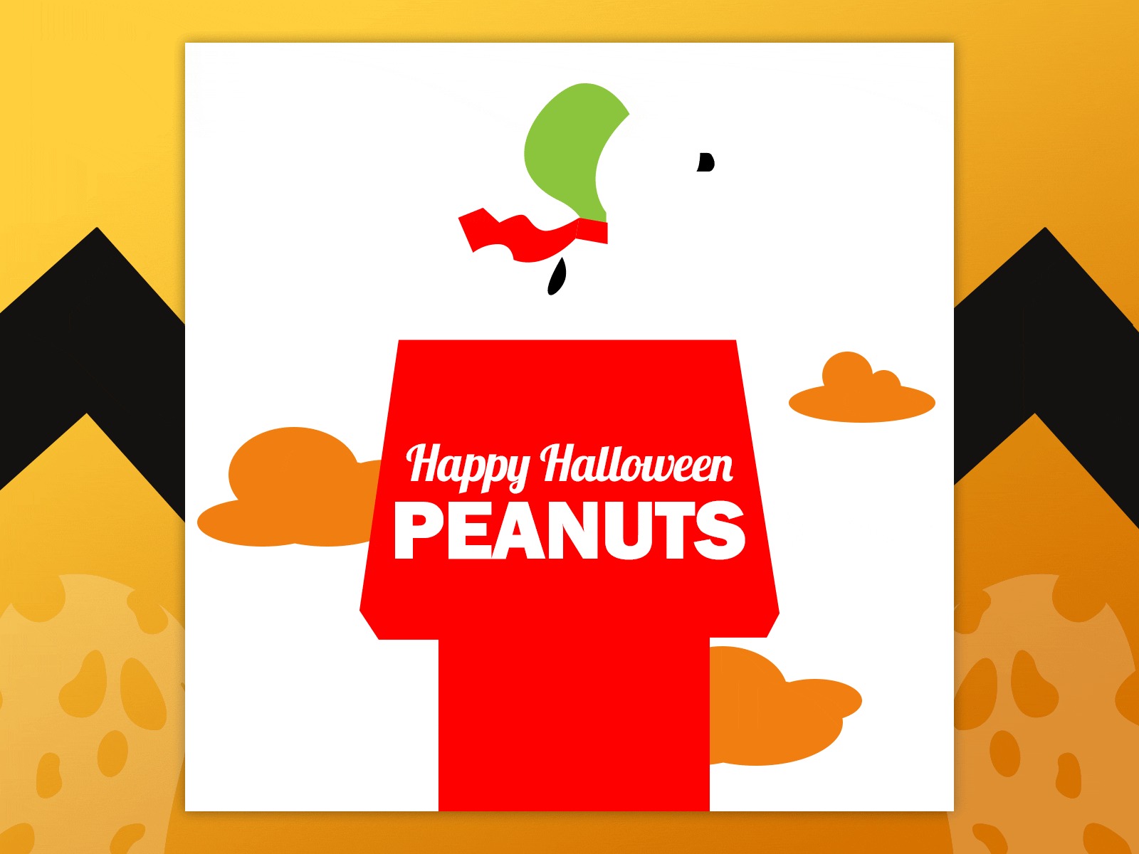 Happy Halloween Peanuts graphic design halloween illustration peanuts photoshop snoopy