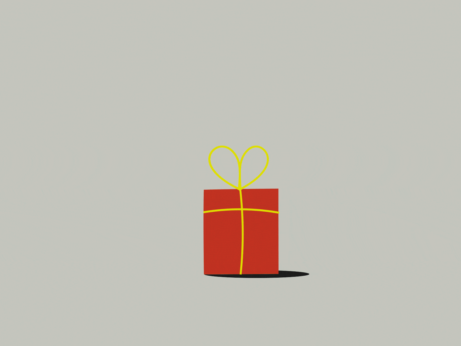 Gift animation birthday character christmas curious gift illustration surprise