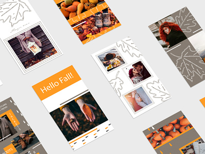 AUTUMN Mood - Instagram Stories Pack autumn design fall instagram instagram post instagram stories season stylish template trendy