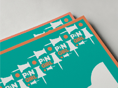 Pin Girl Poster design poster print