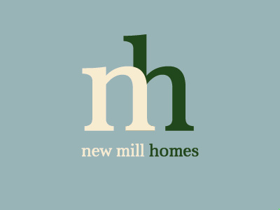 New Mill Homes concept house living logo luxury