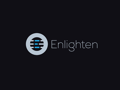 Enlighten proposed logo app blind browser clean clutter data content design flat freelance designer icon letter e logo logo maker simple simplification typography vector web