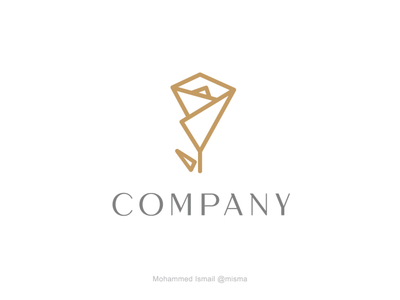 elegant abstract rose logo buy for sale by Mohammed Ismail on Dribbble