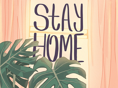 Stay Home Illustration