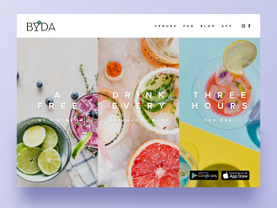 Byda Landing Page branding design graphic design layout typography ui web deisgn