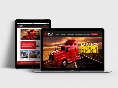 Web site for TCJ animation branding design trucks web design