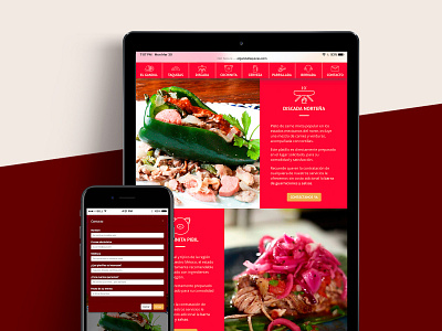 Web site El Gandul taquizas branding food web design