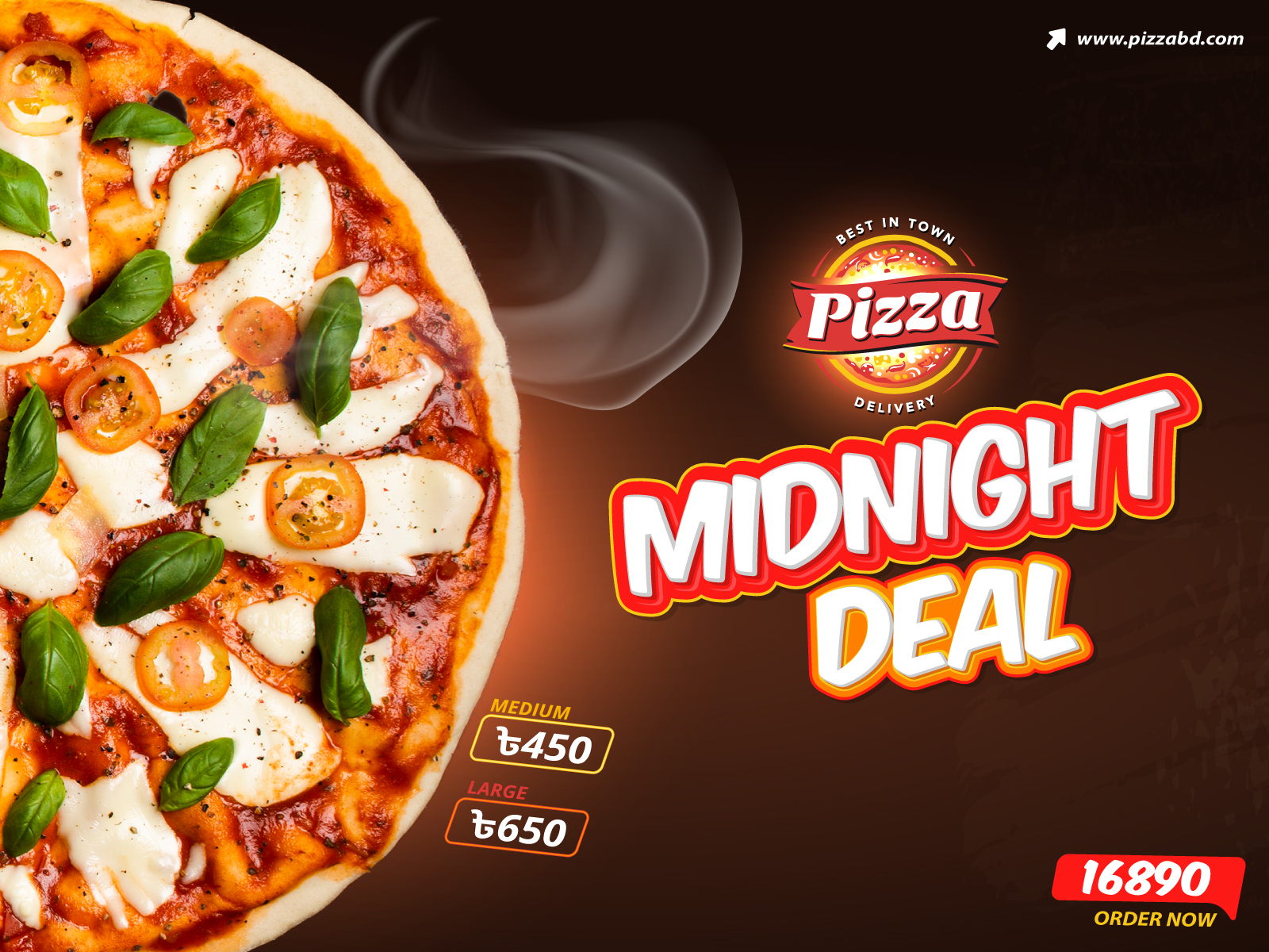 Pizza Advertisement Realistic Composition by Jamil Sujon on Dribbble