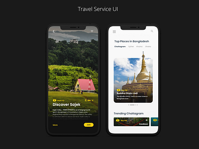 Travel UI 30dayschallenge travel app