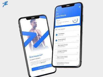 Daily Workout Reminder App UI ui ux workout app