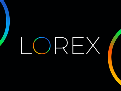 Lorex-Logo circle logo colors gradient logo logo text logo typography vector