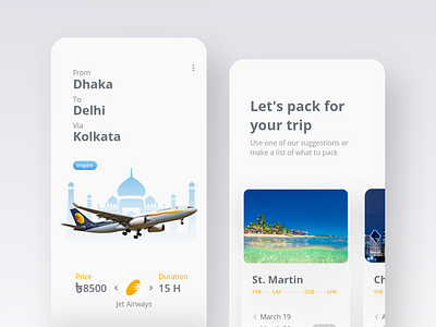 Travel App UI Design