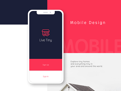 Tiny House App app branding design icon illustration logo typography ui ux