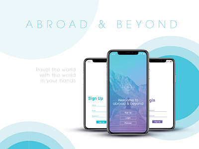 Study Abroad & Beyond app branding design icon type typography ui ux