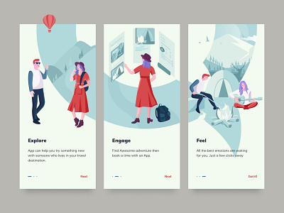 onboarding app branding clean design minimal mobile mobile app mobile app design onboarding retro simple ui ux vector