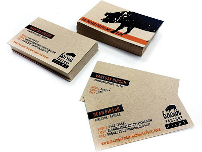 Business Card Design branding business card film logo mockups print recycled stationary