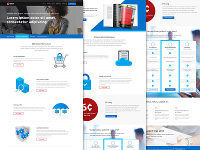 Trend Micro Azure Features Page animated azure blue data features icons microsoft redesign security