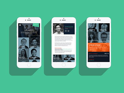 Conference Speakers Mobile Design
