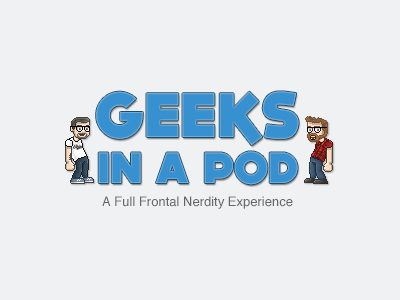 Geeks In A Pod fullfrontalnerdity logo pixel art yeg