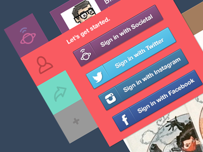Societal Preview clean concept dashboard design flat form minimal ui ux web design website widgets
