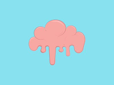 Cream art brain food ice cream icecream icon illustration outline pink vector