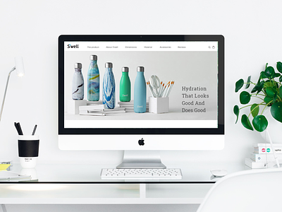 Product landing page design landing page product page responsive swell ui ui deisgn web desgin