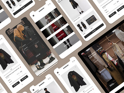 Burberry iOS app shot #2 abstract burberry clean clean ui clean ux design process design sprint design thinking interaction design interface design ios app design minimal minimalistic ui ui ux user experience user experience design user interface user interface design ux