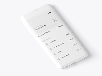 Credit Card App bank card banking app clean ui credit card debit card design design thinking expense tracker interface design minimal minimalist minimalistic mobile app mobile app design mobile ui product design ui ui design user interface user interface design