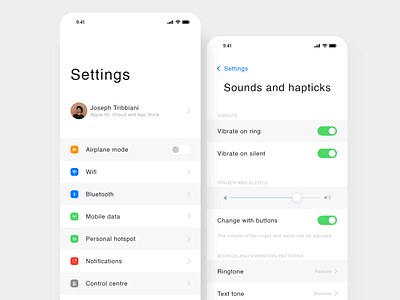 iOS Settings Redesign by Abraham on Dribbble