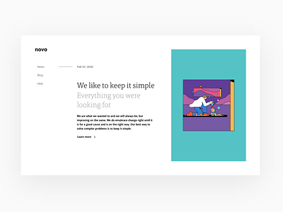 Novo Website clean design interface design minimal product design responsive responsive design responsive website ui ux web deisgn web design website website design