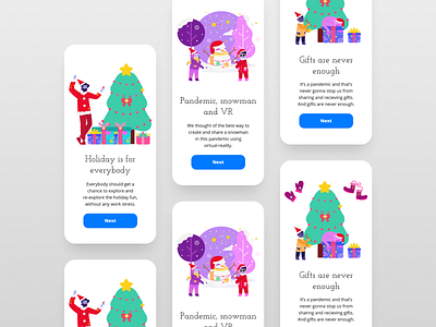 Holiday-App Onboarding Screens