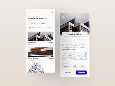 DiscoverApartment : Apartment booking WebApp apartment app booking clean design house minimal product design real estate realestate rent responsive design ui ux web webapp webapp design website website design