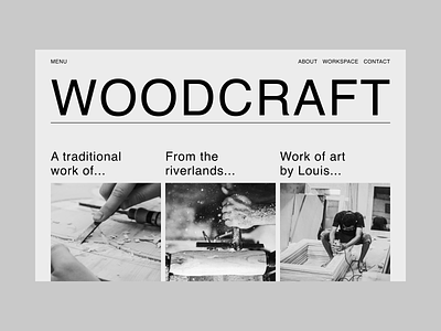 Woodcraft — Website Design