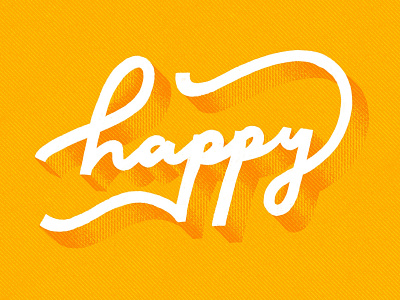 Happy bright calligraphy drawing hand lettering happy lettering letters mood shiny sketch sun type typography yellow