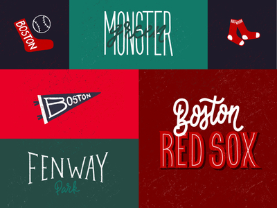 Red Sox by Brad Hansen on Dribbble